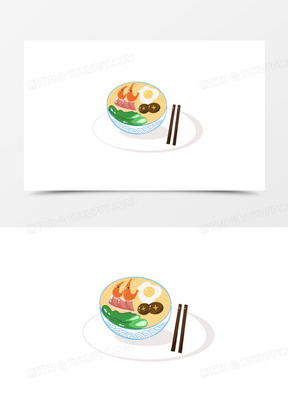 生日快乐长寿面的图片