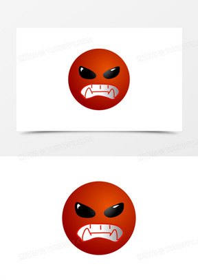 手绘生气暴躁表情包免抠素材