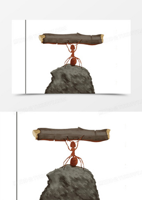 蚂蚁图片卡通可爱绘画