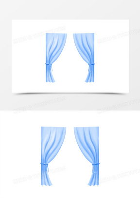 卡通柔纱帘窗帘素材