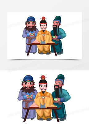 三国卡通素材_三国卡通图片_三国卡通素材图片下载_熊猫办公