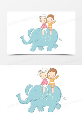 骑大象图片素材