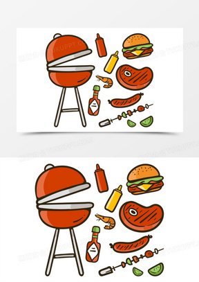 卡通肉串素材_卡通肉串图片_卡通肉串素材图片下载_熊猫办公