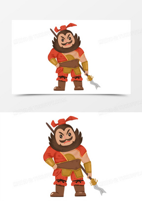 孙权元素91卡通手绘三国张飞元素412卡通手绘三国人物曹操元素431卡通