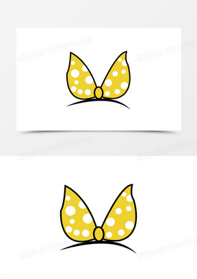 卡通蝴蝶结头饰发卡