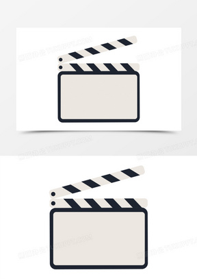 手绘矢量老电影边框素材