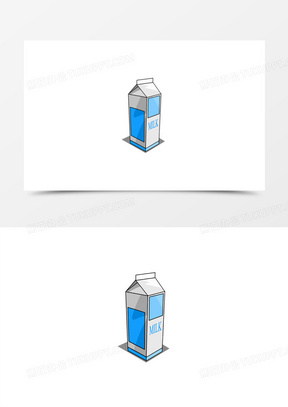 牛奶手绘图片素材