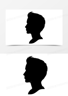 人物头像剪影素材_人物头像剪影图片_人物头像剪影素材图片下载_熊猫