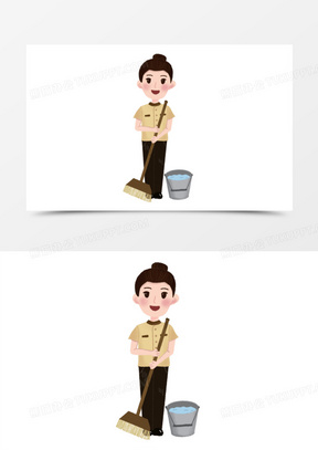 卡通阿姨图片素材