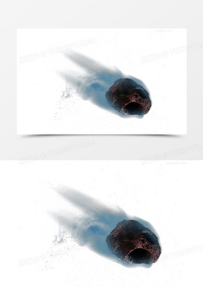 陨石坠落图片素材