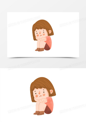 伤心的女孩素材_伤心的女孩图片_伤心的女孩素材图片下载_熊猫办公