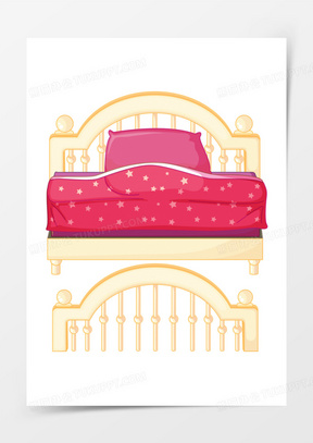 豪华公主床图片高清卡通素材