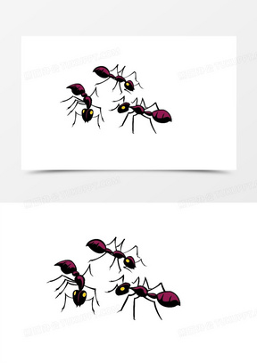 蚂蚁图片卡通可爱绘画