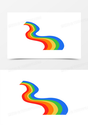 彩虹跑道图片素材