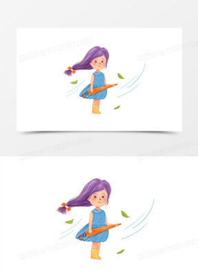 卡通大风素材_卡通大风图片_卡通大风素材图片下载_熊猫办公