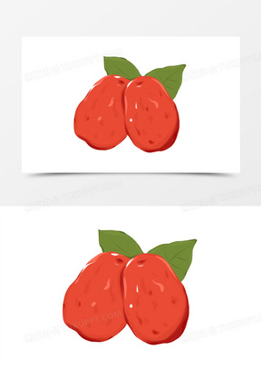 红枣手绘图片素材