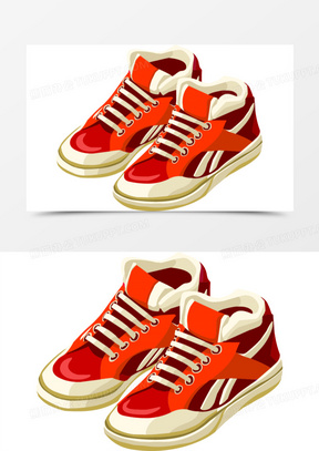运动鞋卡通图片素材