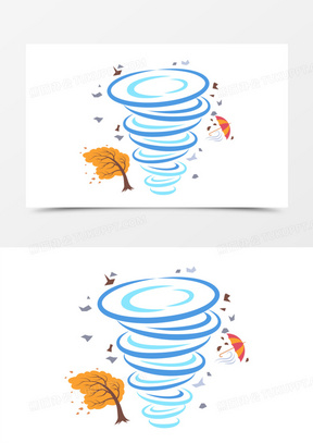 刮风的图片卡通可爱简笔画大全_熊猫办公