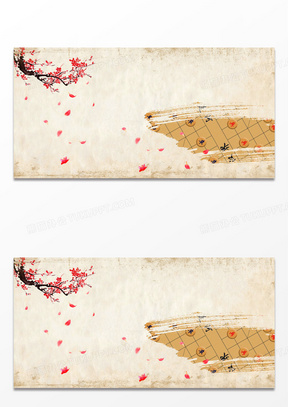 简约复古中国风象棋棋盘背景