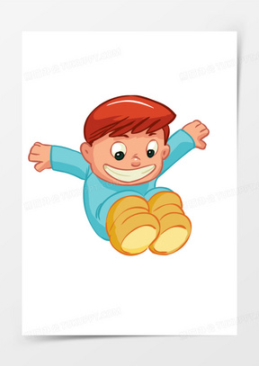 卡通跳跃图片素材