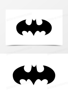 蝙蝠张开翅膀的标志变异图标