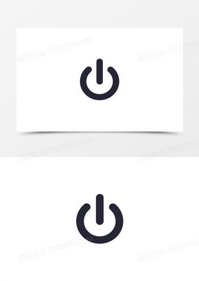 扁平风格手绘开关按钮小图标