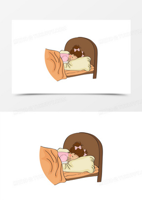 睡觉图片卡通可爱简笔画下载_睡觉图片简笔画彩色唯美_熊猫办公