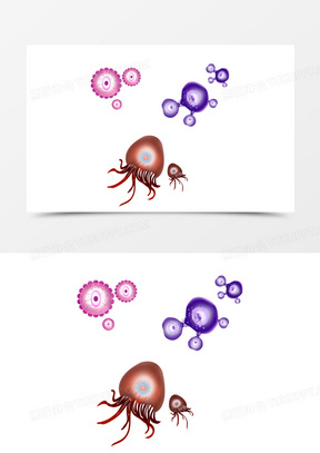 细胞卡通图片素材