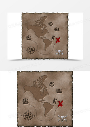 古老藏宝图图片大全高清