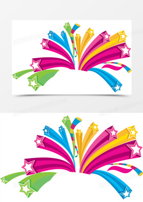 彩色五角星图片素材