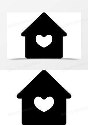 80结婚的房子图标50创意插画小鸟的房子00灰色背景红色爱心360一双手
