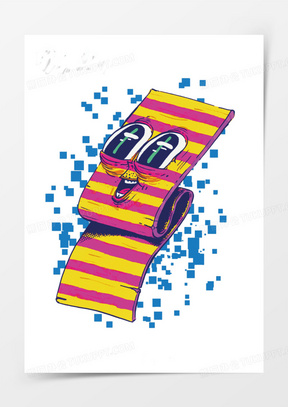 卡通毯子图片素材