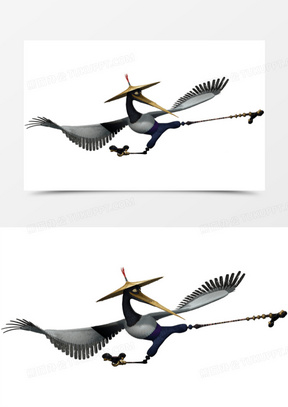 功夫熊猫丹顶鹤