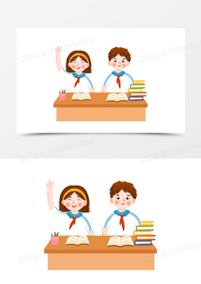 100卡通手绘学生时代同桌素材30卡通手绘同桌的你元素50手绘卡通高