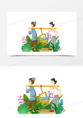 挑水动画
