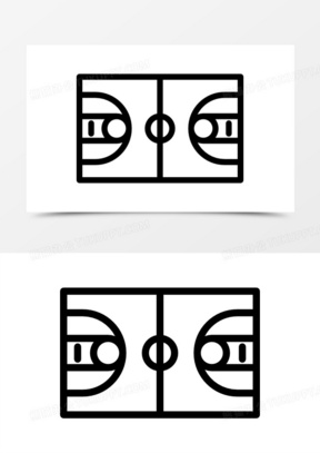 篮球场图片卡通_篮球场矢量图卡通下载_熊猫办公