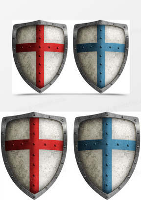 古代十字军盾牌