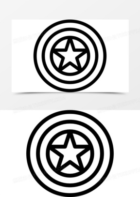 美国队长的adamantium盾图标