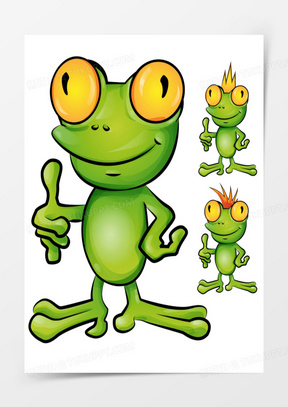 竖着大拇指的青蛙