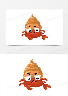 卡通小螃蟹图片素材
