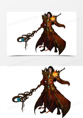 古风玄幻睿智红袍法师