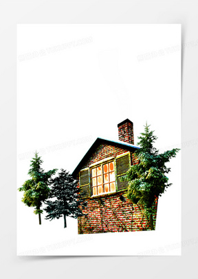 复古房屋海报设计