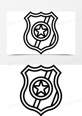 警察徽章图标