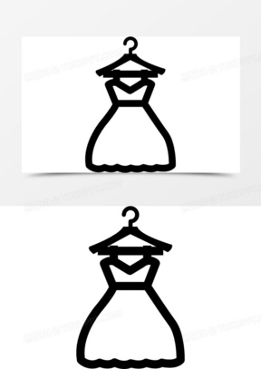 衣服挂在衣架上图标