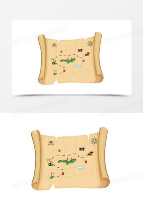 寻宝图图片素材