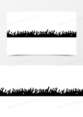 活动剪影展板设计模板