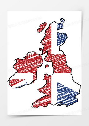 英国国旗地图