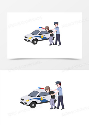 警察抓坏人图片素材