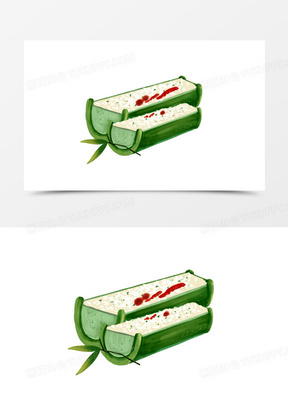 卡通手绘竹筒饭素材 竹筒饭110竹筒和毛笔图片60云南竹筒饭创意艺术字