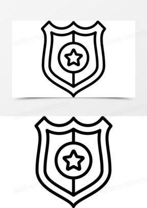 警察徽章图标